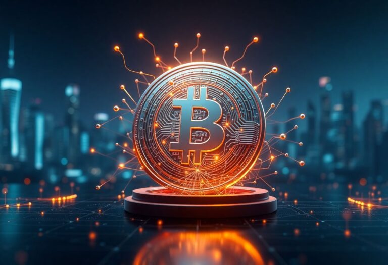Editorial illustration for: AI Is Accelerating the Quantum Threat to Crypto Blockchains