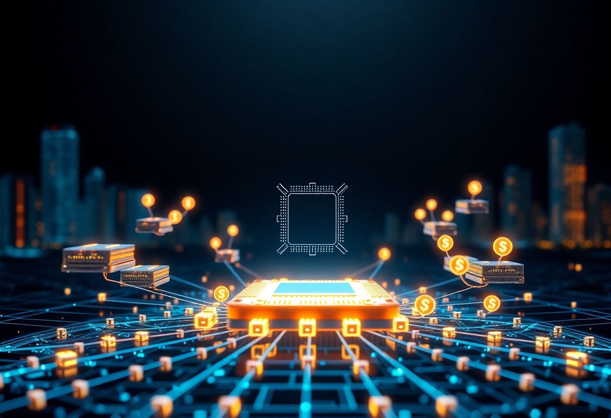 Editorial illustration for: Akash Network Gains 13.7% as Decentralized Cloud Compute Demand Builds