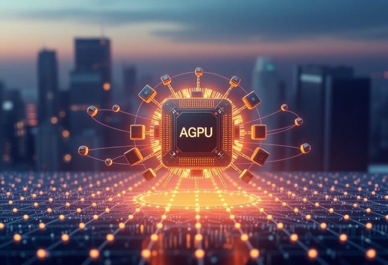 Editorial illustration for: Akash Network Holds Position as Decentralized Cloud Compute Sector Draws AI Workload Demand