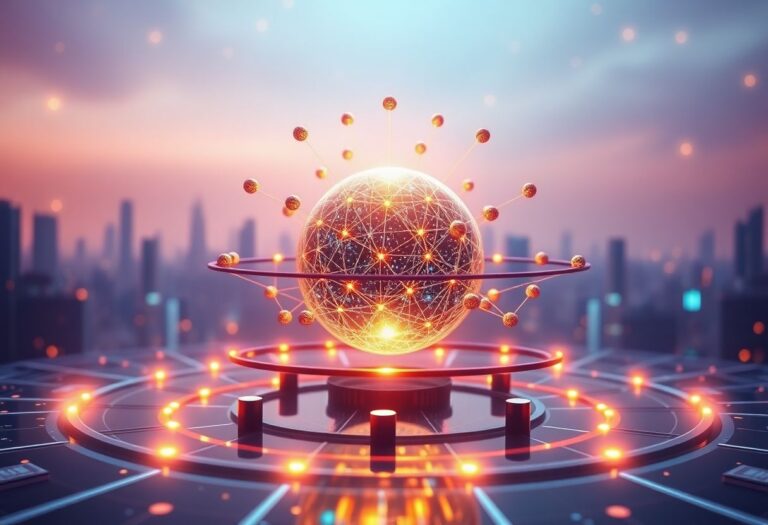 Editorial illustration for: Allora Draws $128M in Volume as AI Forecasting Token Climbs