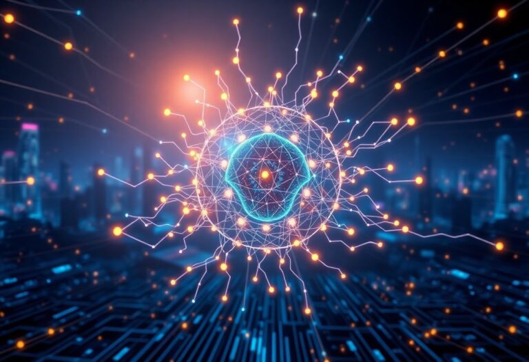 Editorial illustration for: Allora Surges 106% as AI Inference Token Posts $500M in Volume