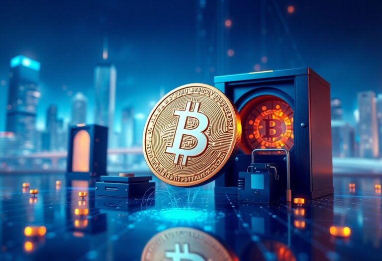 Editorial illustration for: ARK Bitcoin ETF Posts $109.6M Single-Day Outflow