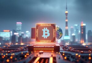 Editorial illustration for: Asia's AI Equity Surge Puts Cryptocurrency Investors on Watch for Capital Rotation