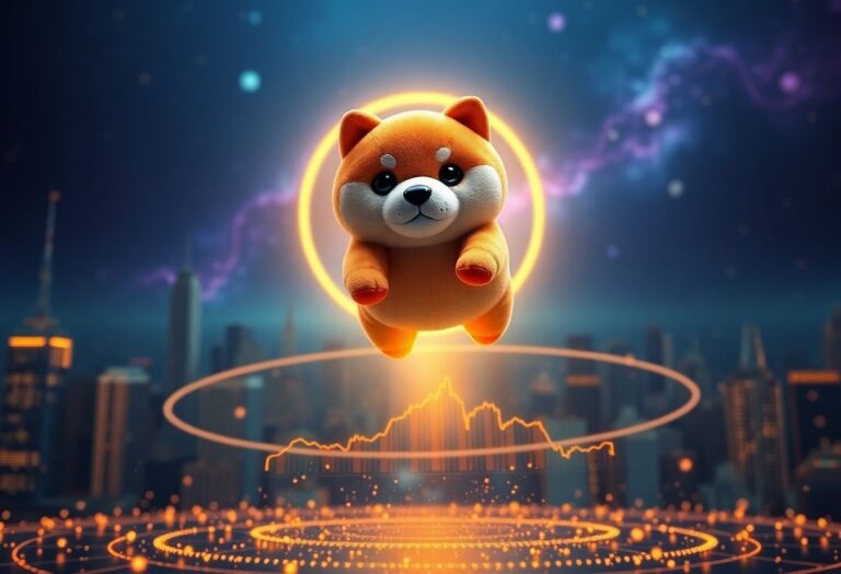 Editorial illustration for: Asteroid Shiba Climbs 26% as Space-Themed Meme Token Reaches $168 Million Market Cap