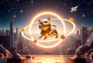 Editorial illustration for: Asteroid Shiba Rises 19% as Space-Narrative Meme Coin Draws Rotation Capital