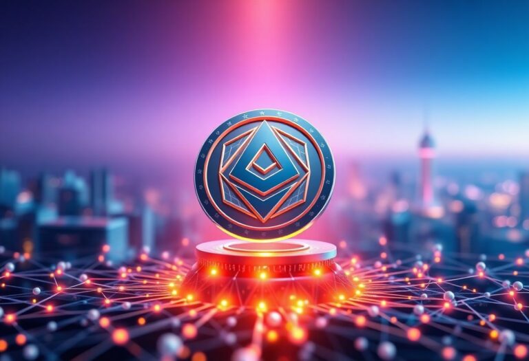 Editorial illustration for: BankrCoin Jumps 30% as AI Agent on Farcaster Posts Volume Surge