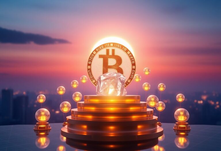 Editorial illustration for: Bitcoin Climbs Back Toward $78,000 as May Opens With Renewed Momentum