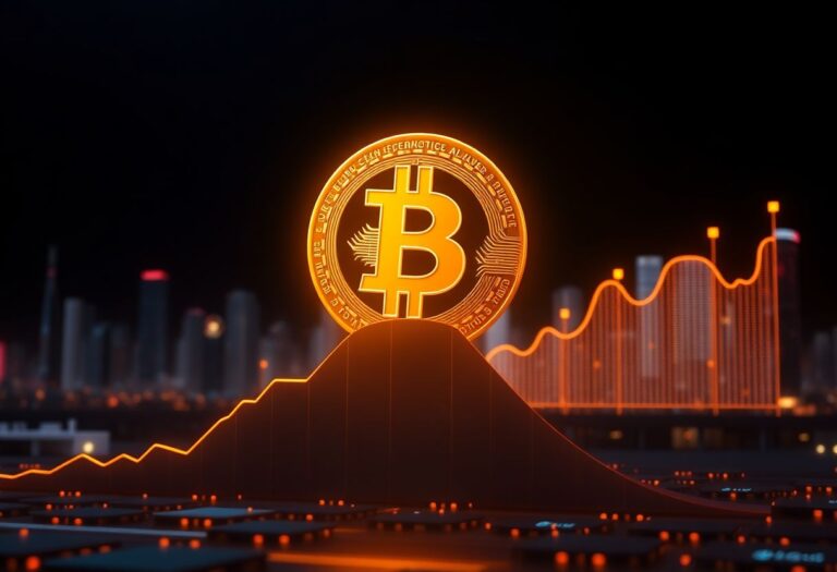 Editorial illustration for: Bitcoin Holds Above $77,000 as Oil Slide Lifts Crypto Sentiment