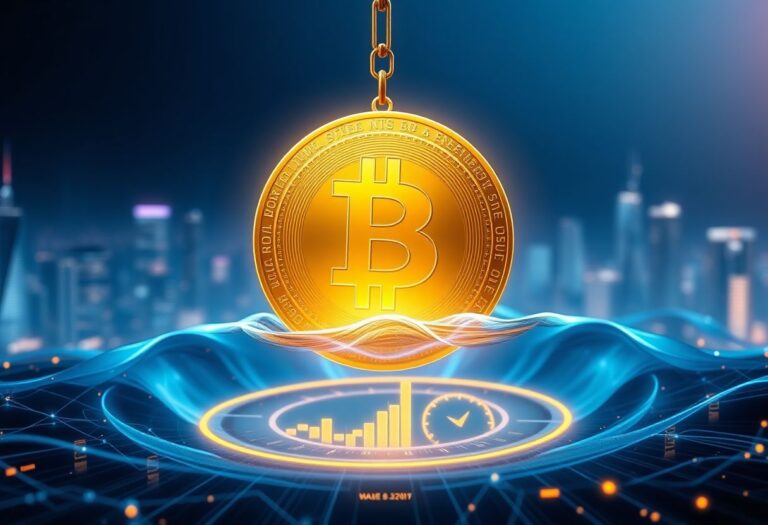 Editorial illustration for: Bitcoin Holds Near $77,900 as U.S. Inflation Data Keeps Macro Pressure Elevated