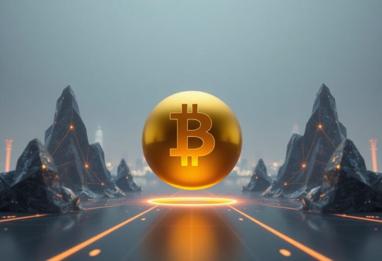 Editorial illustration for: Bitcoin Holds Near $79,900 as Fear and Greed Index Signals Caution