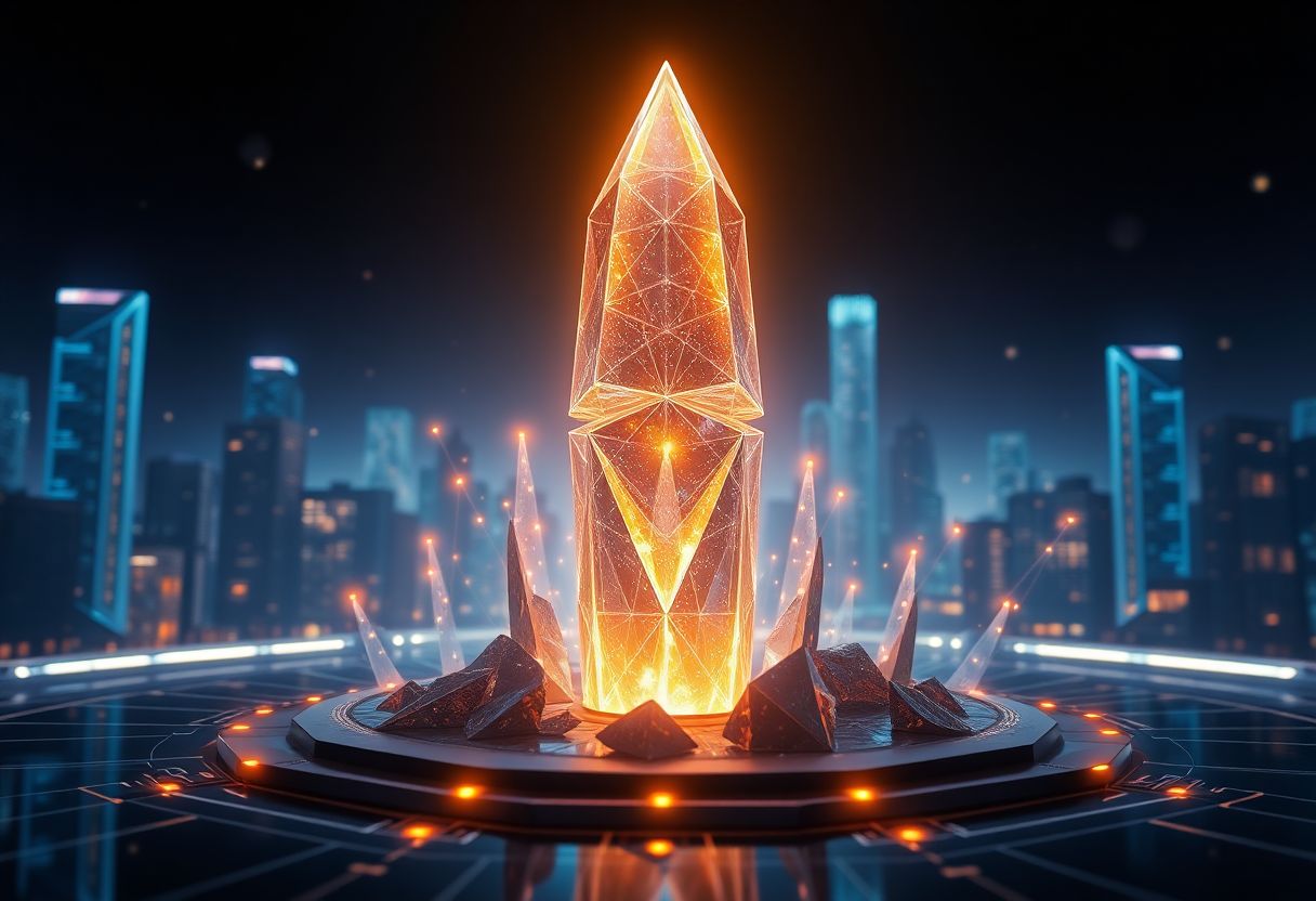 Editorial illustration for: Bitmine Crosses 5.28 Million ETH, Holding More Than 4% of Total Supply