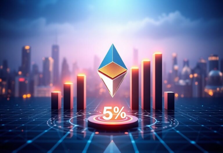Editorial illustration for: Bitmine Tops 5.21 Million ETH, Crossing 4.31% of Total Supply