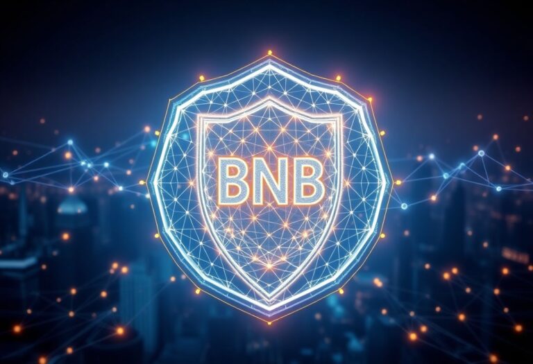 Editorial illustration for: BNB Chain's Quantum Defense Works, but the Cost Is 40% Slower Throughput