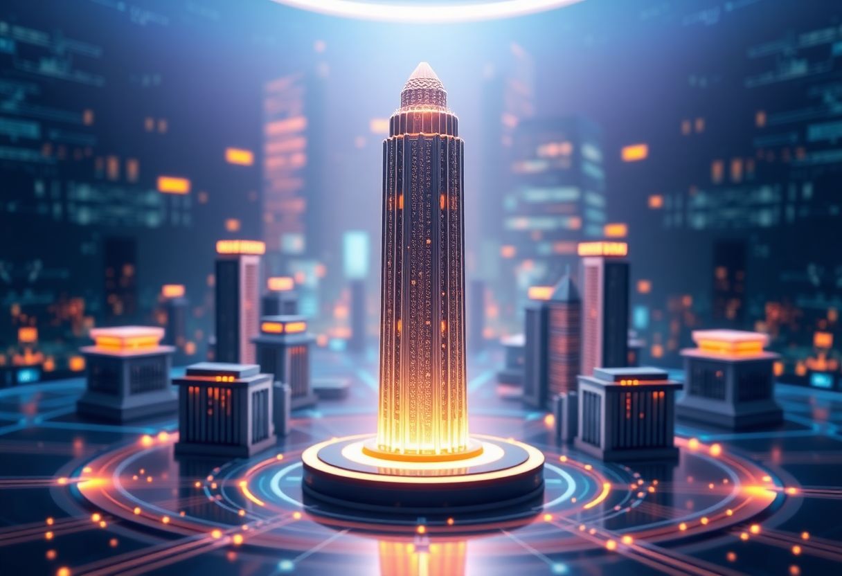 Editorial illustration for: Canton Network Posts 8% Gain as Institutional Blockchain Draws Attention