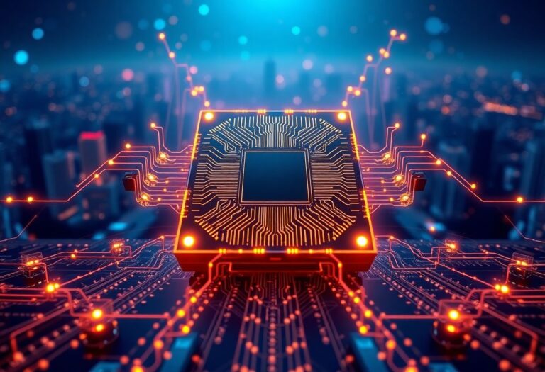 Editorial illustration for: Cerebras Prices IPO Above Range, Raising $5.55 Billion as AI Chip Demand Surges