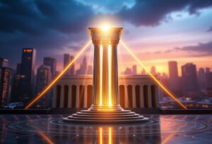 Editorial illustration for: CLARITY Act Odds Rise to 68% on Polymarket as Crypto Market Structure Bill Advances