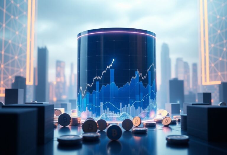 Editorial illustration for: Coinbase Posts Record Trading Volume Share but Reports $394M Net Loss in Q1 2026