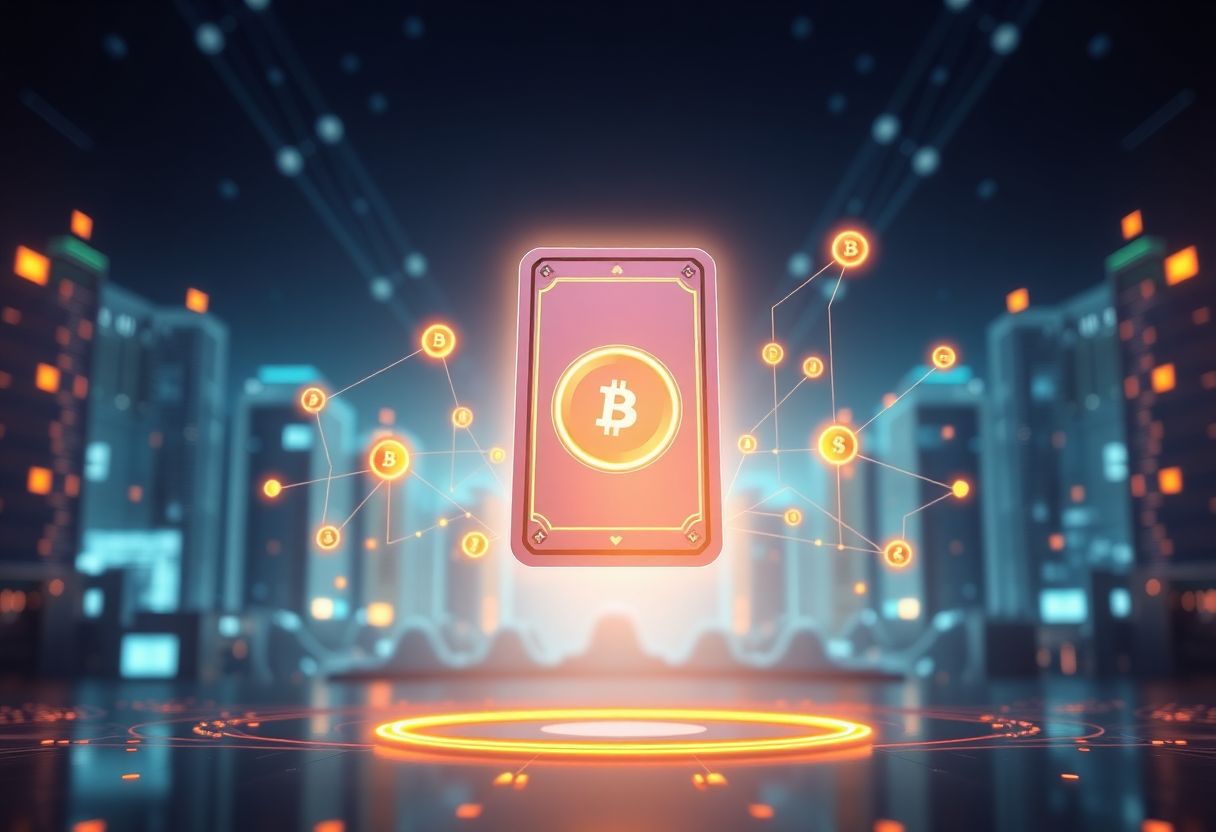 Editorial illustration for: Collector Crypt Climbs 35% as Tokenized Cards Draw Bids