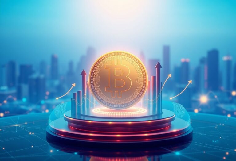 Editorial illustration for: Crypto Funds Draw $858 Million for a Sixth Straight Week