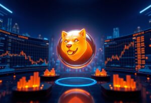 Editorial illustration for: Dogecoin Futures Open Interest Surges as Meme Coin Derivatives Market Heats Up