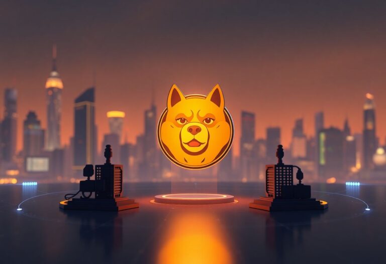 Editorial illustration for: Dogecoin Trends as Meme Cryptocurrency Holds $26 Billion Market Cap in Sideways Market