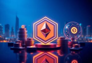 Editorial illustration for: Eightco Holdings Builds a $374M Crypto Treasury With Ethereum, OpenAI Stakes, and Worldcoin