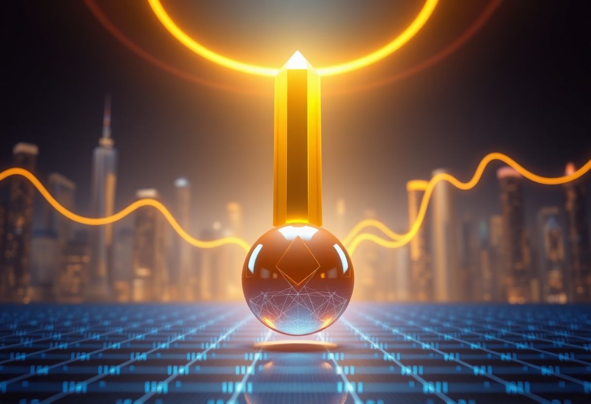 Editorial illustration for: ETH/BTC Ratio Falls to a 10-Month Low as Bitcoin Demand Outpaces Ethereum