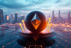 Editorial illustration for: Ethereum ETF Outflows Deepen Bearish Sentiment as ETH Sinks