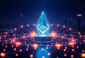Editorial illustration for: Ethereum Holds Near $2,326 as Layer-2 Growth and Staking Demand Keep Network in Focus