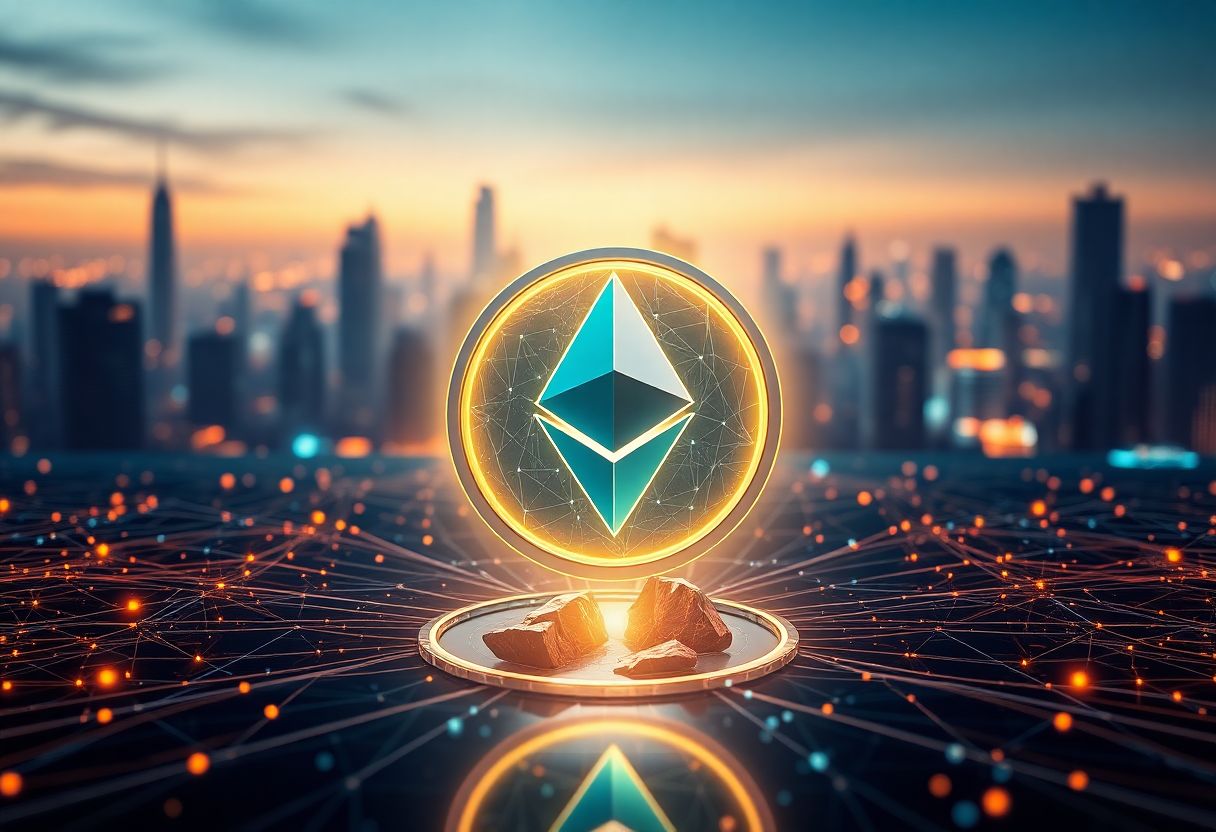 Editorial illustration for: Ethereum Slips Below $2,200 as ETF Outflows and On-Chain Slowdown Weigh on ETH