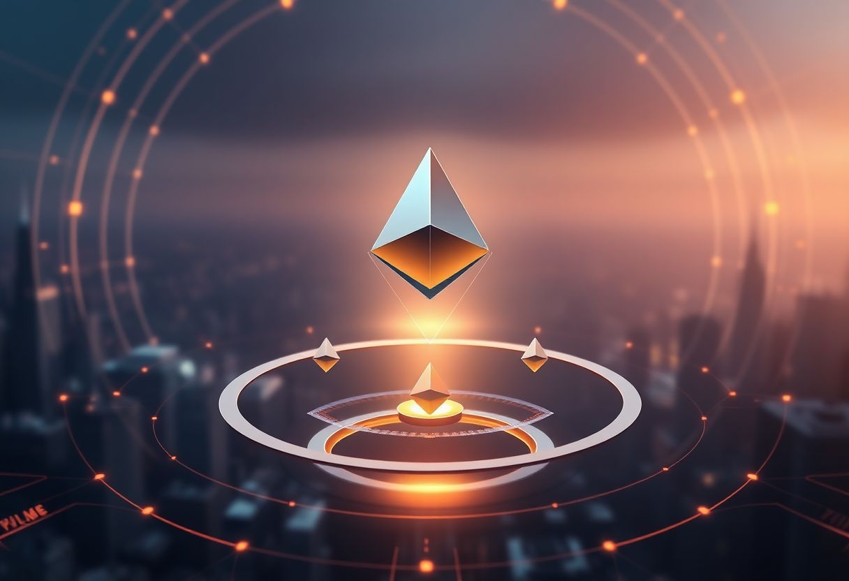 Editorial illustration for: Ethereum Trades Near $2,310 as the Second-Largest Cryptocurrency Holds Above Key Support