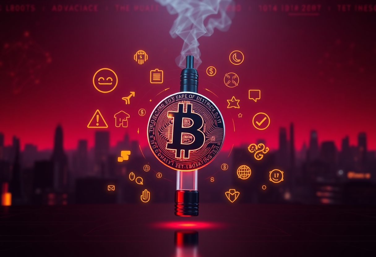 Editorial illustration for: GudTrip App Offers Bitcoin Rewards for Cannabis Use, Drawing Criticism From Health Advocates