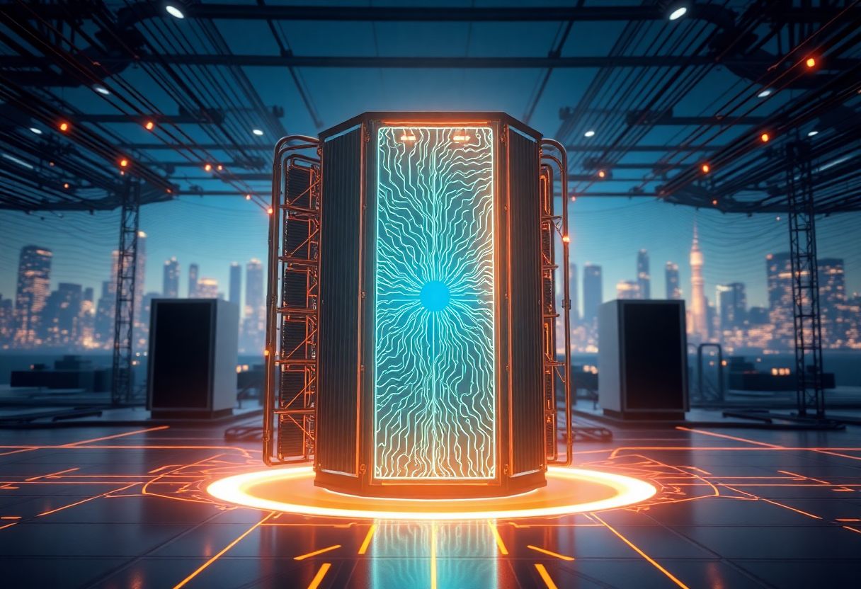 Editorial illustration for: Hyperscale Data Announces Progress on AI Leasing at Hut 8 Michigan Campus