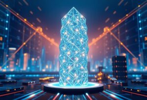 Editorial illustration for: Kaspa and the Proof-of-Work Blockchain Built for Speed Without Sacrificing Security