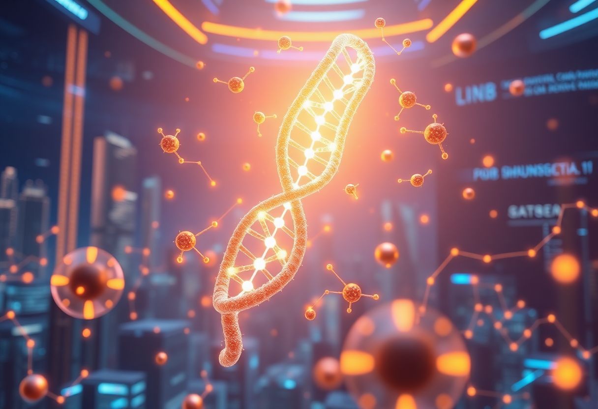 Editorial illustration for: LAB Climbs 39% in 24 Hours as AI-Biotech Token Draws Fresh Speculation