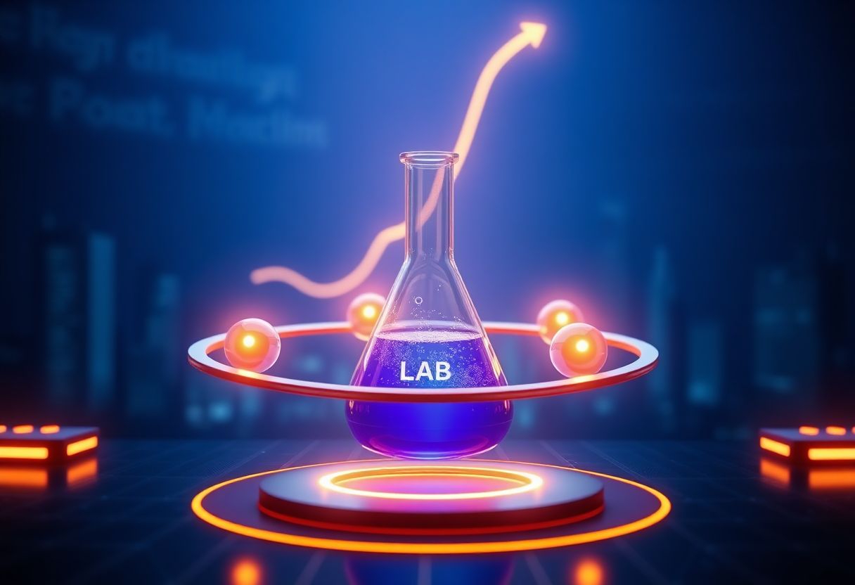 Editorial illustration for: LAB Token Climbs 14% as Decentralized Science Protocol Draws Fresh Attention