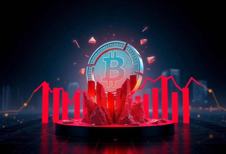 Editorial illustration for: LAB Token Falls 36% in 24 Hours as New Cryptocurrency Faces Post-Launch Selling