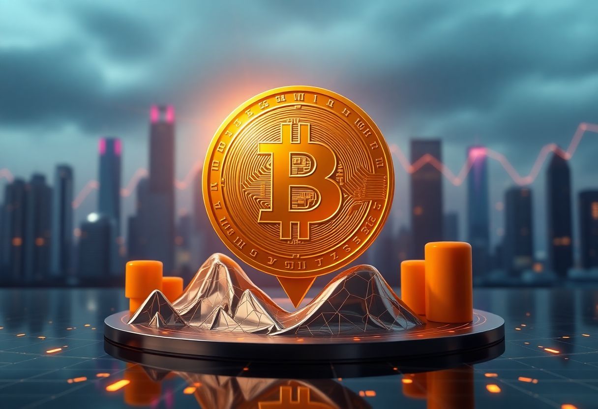 Editorial illustration for: Mark Cuban Flips on Bitcoin as Price Slides 10% in a Week