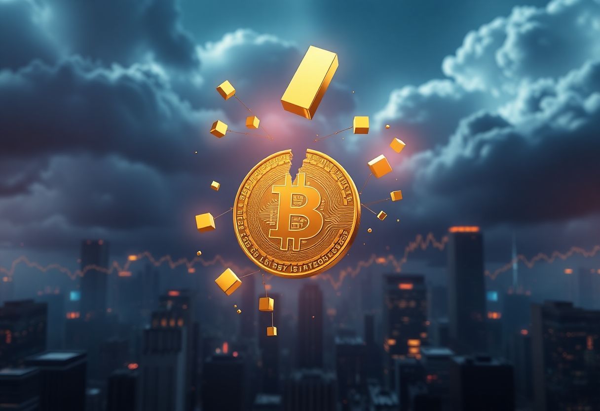 Editorial illustration for: Mark Cuban Sells Most of His Bitcoin After Failed Hedge Thesis
