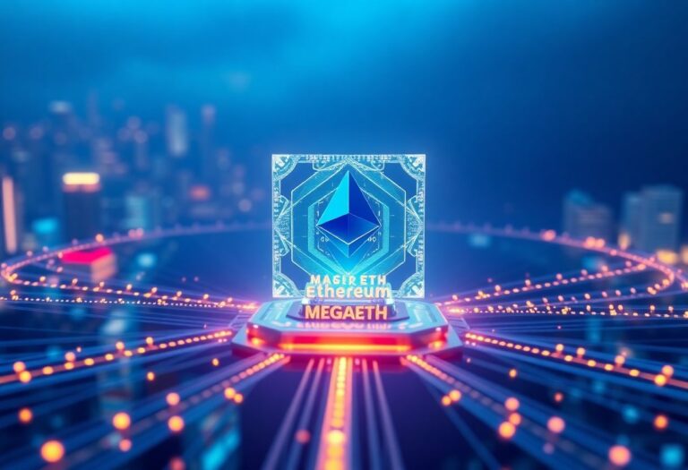 Editorial illustration for: MegaETH Enters the Top 300 as Its Real-Time EVM Chain Pushes Throughput Limits