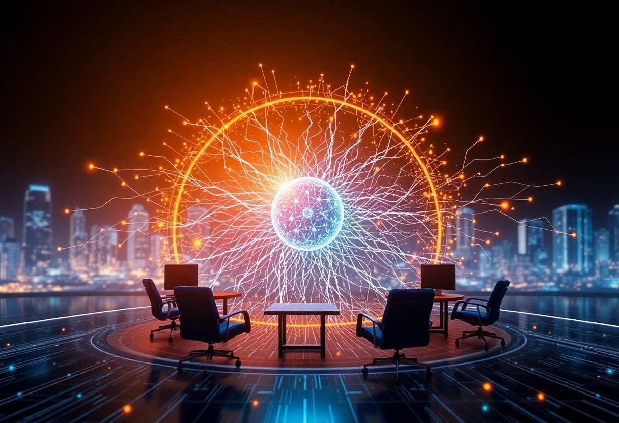 Editorial illustration for: Microsoft AI Chief Predicts Full White-Collar Automation Within 18 Months
