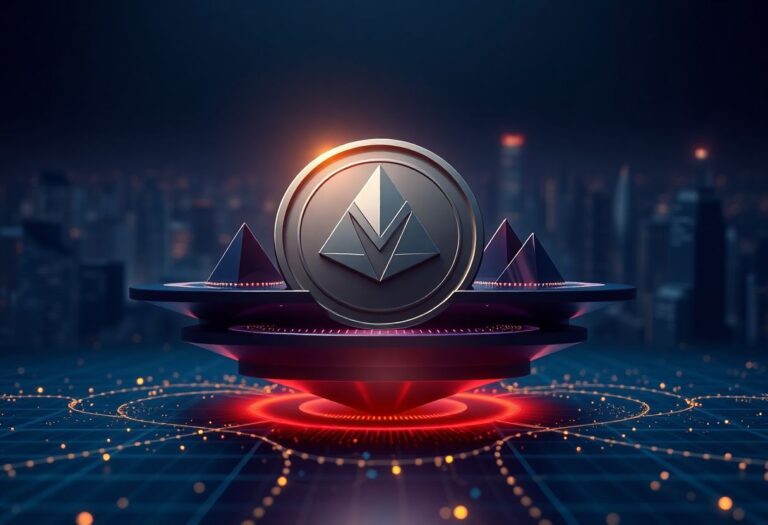 Editorial illustration for: Monad Holds CoinGecko Trending Spot as Layer-1 Competition Heats Up