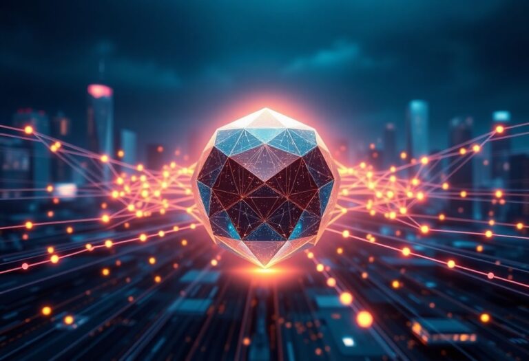 Editorial illustration for: Monad Positions Itself as a High-Throughput EVM Chain in a Crowded Layer-1 Market