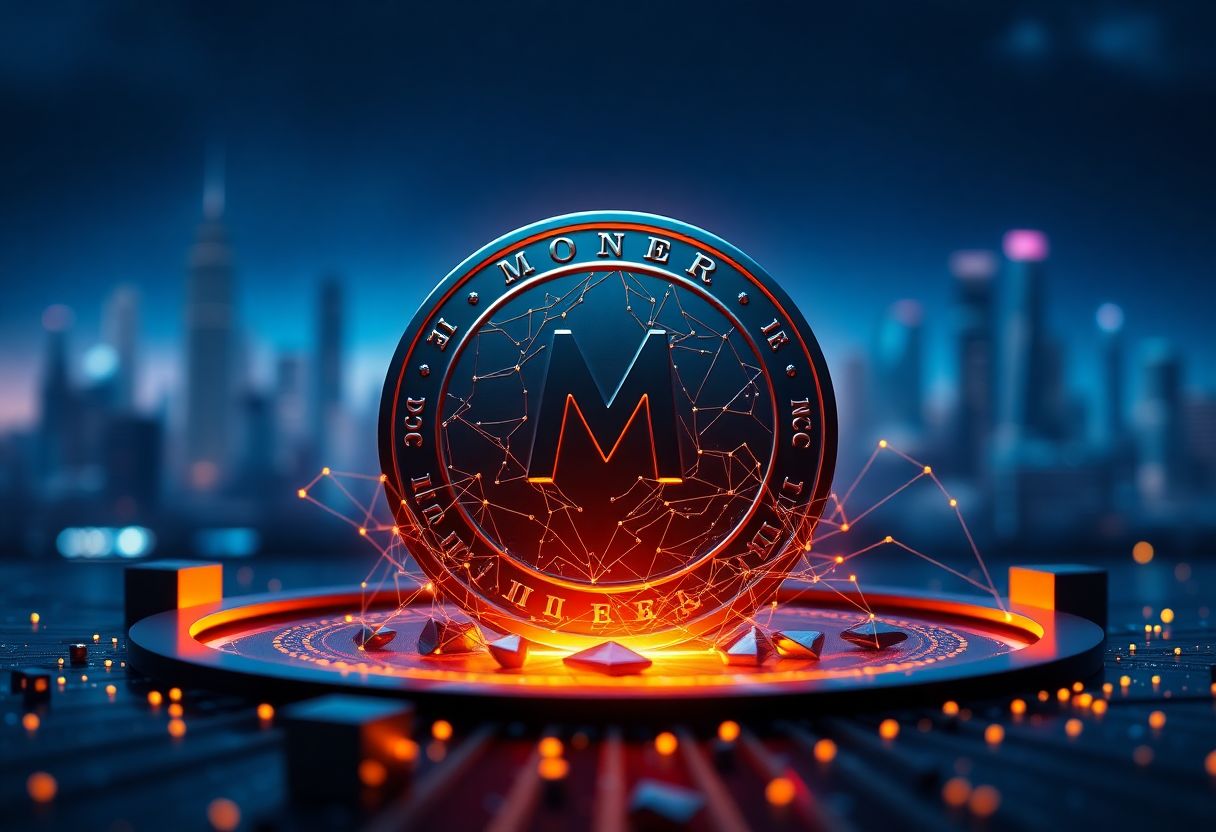 Editorial illustration for: Monero Holds Rank 18 as Privacy Coin Demand Persists Through Regulatory Pressure