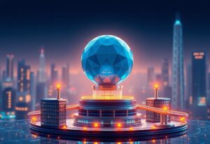 Editorial illustration for: Ondo Finance Gains 28% as Real-World Asset Tokenization Draws Institutional Attention
