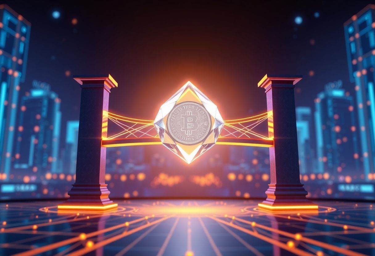Editorial illustration for: Ondo, Ripple, JPMorgan, and Mastercard Complete First Cross-Border Tokenized Treasury Redemption