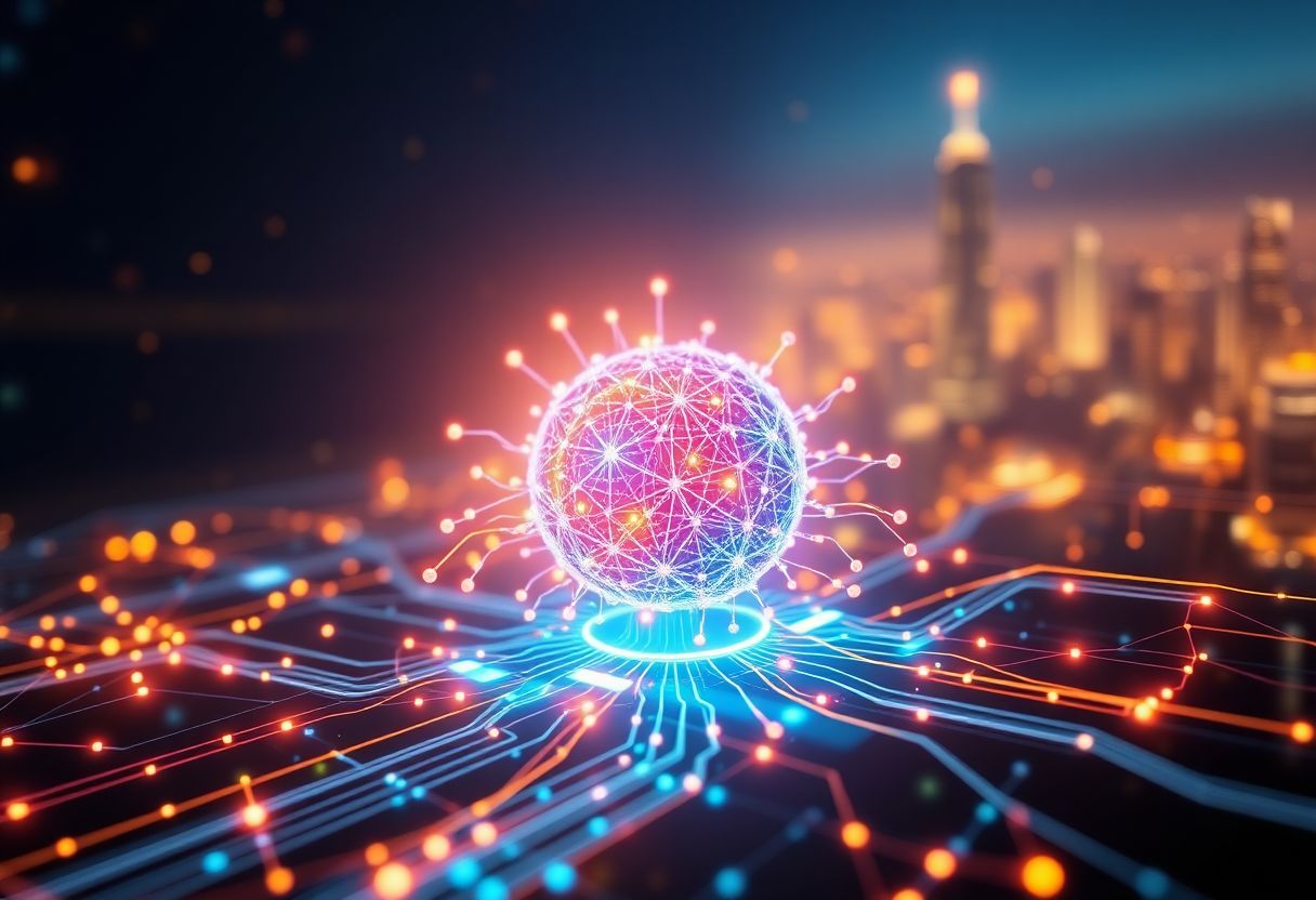 Editorial illustration for: OpenGradient Trends as AI Inference Moves On-Chain