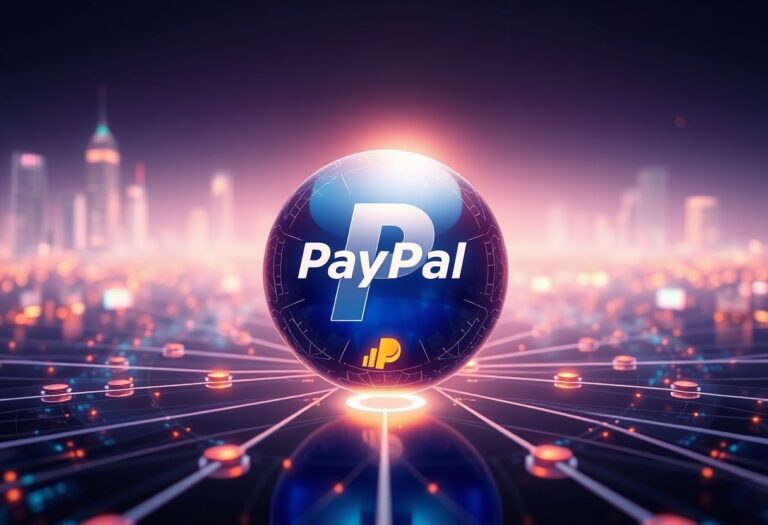 Editorial illustration for: PayPal Beats Q1 2026 Estimates as PYUSD Stablecoin Activity Expands