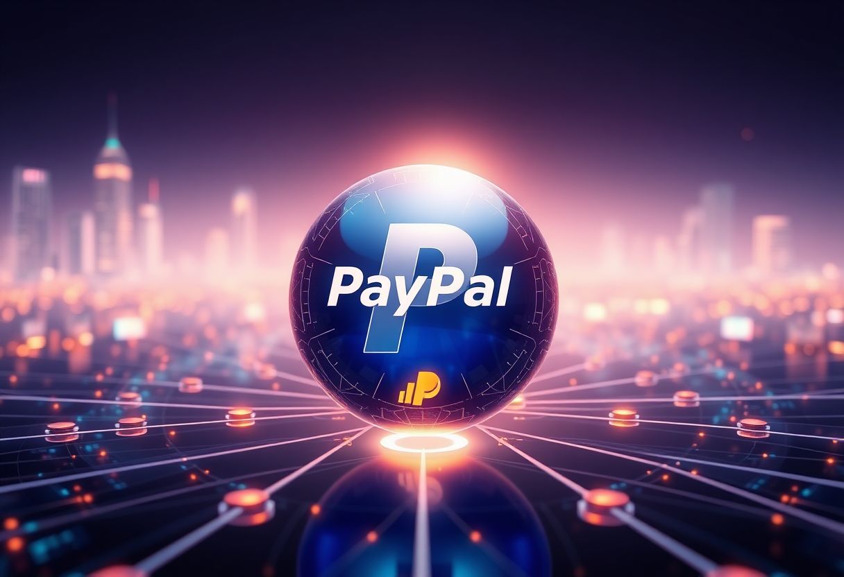 Editorial illustration for: PayPal Beats Q1 2026 Estimates as PYUSD Stablecoin Activity Expands