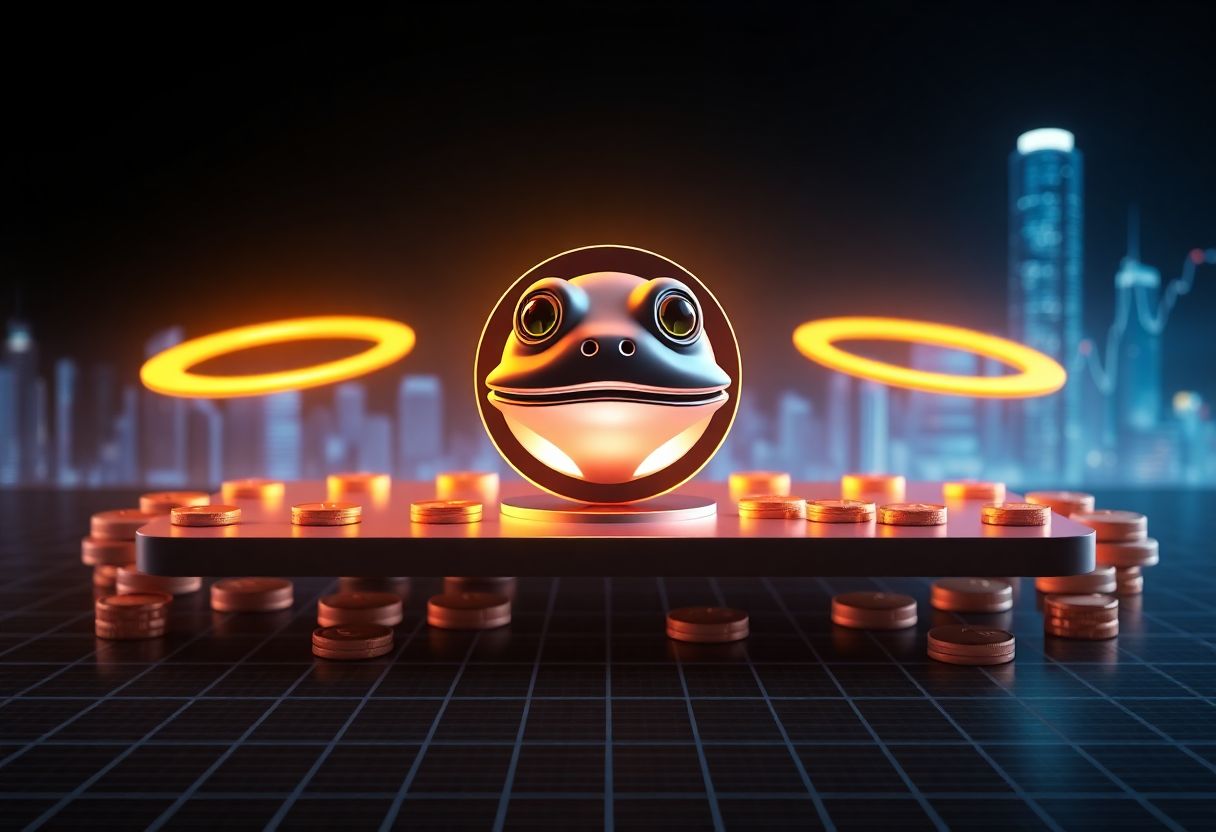 Editorial illustration for: Pepe Holds $649M Market Cap as Meme Cryptocurrency Sector Tracks Flat Session